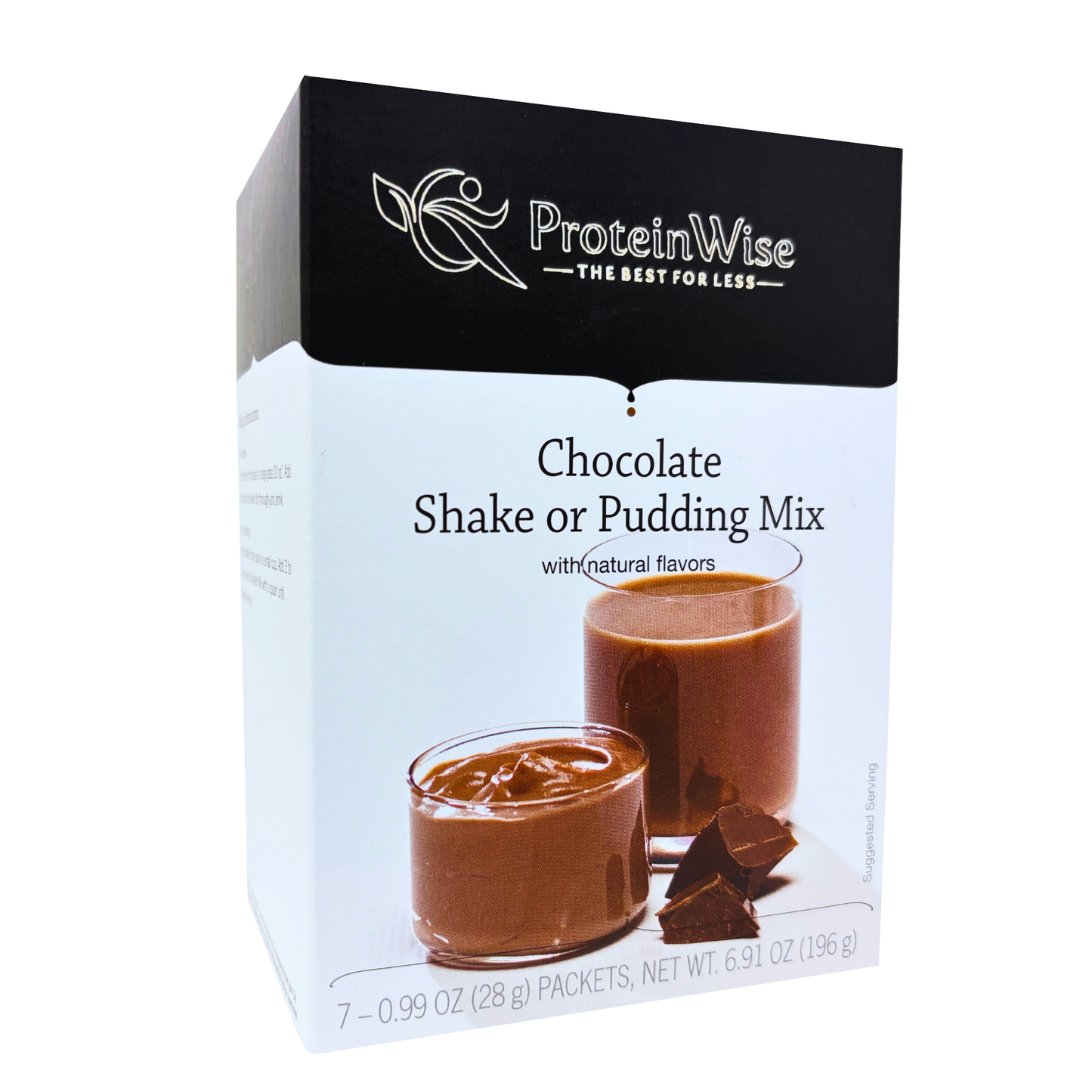 ProteinWise - Milk Chocolate Meal Replacement Shake or Pudding Mix - 7/Box
