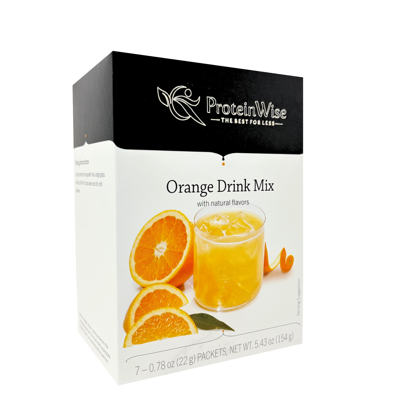 ProteinWise - Orange Fruit Drink Mix  - 7/Box