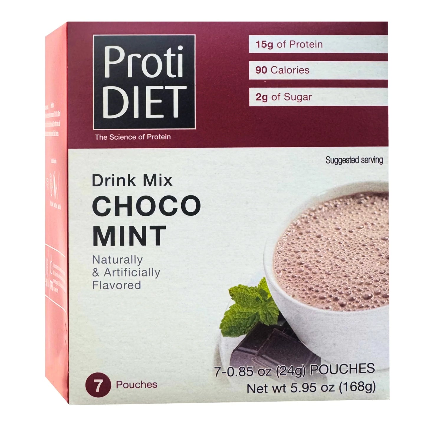 ProtiDiet - Choco MInt Hot Drink Mix - 7/Box