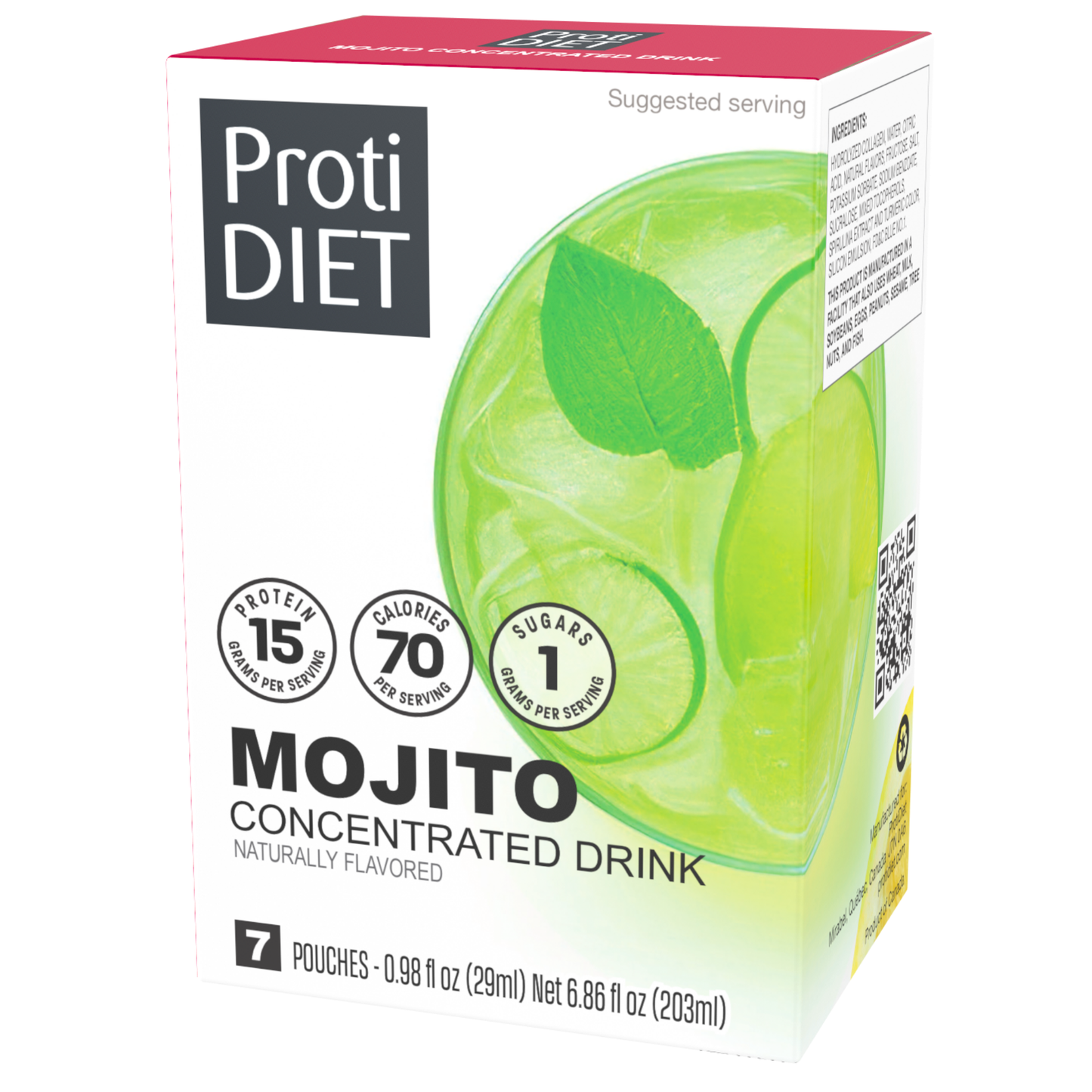 ProtiDiet - Mojito Concentrated Drink - 7/Box