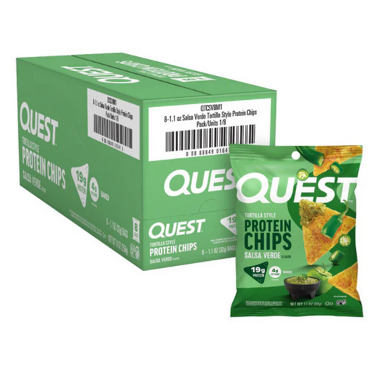Quest Protein Tortilla Chips - Salsa Verde - 8 Bags