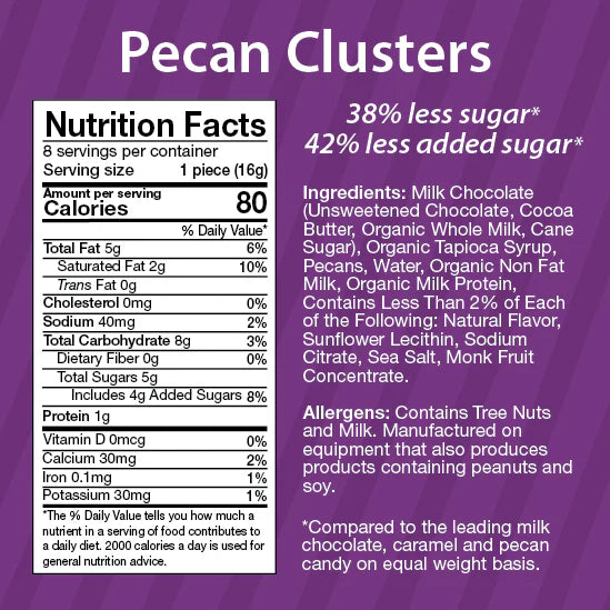 HealthSmart - Sweet Nothings - Pecan Clusters - Pouches