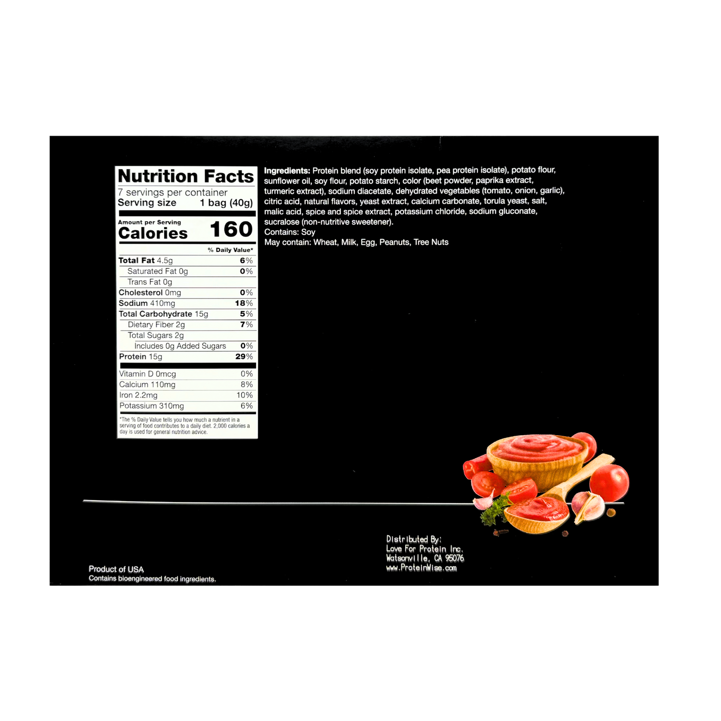ProteinWise - Tangy Tomato Zipper - 7 Bags