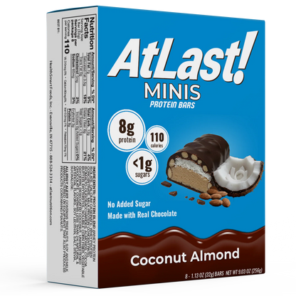 At Last! Minis Protein Bars - Coconut Almond - 8/Box