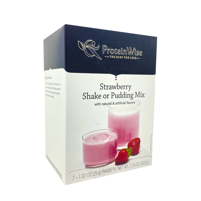 ProteinWise - Strawberry Shake or Pudding - 7/Box