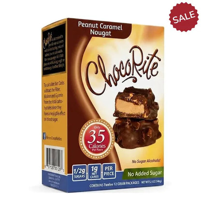 HealthSmart ChocoRite Peanut Caramel Nougat - 12 Pack