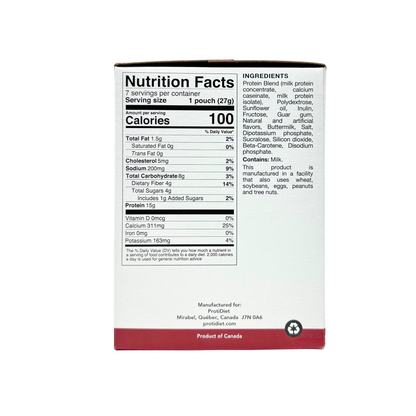 ProtiDiet - Berries and Cream Protein Shake Mix - 7/Box