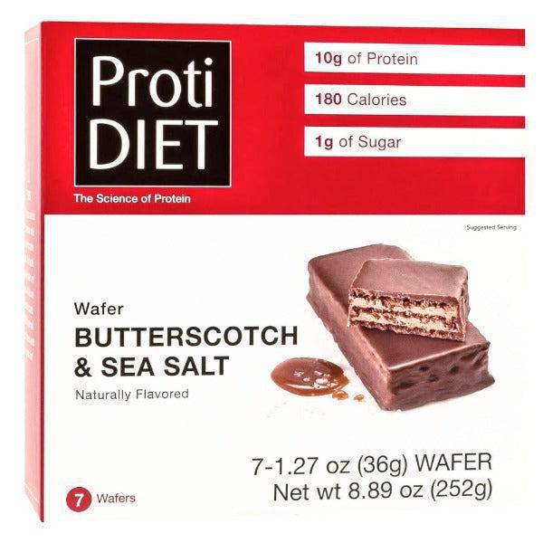 ProtiDiet - Butterscotch & Sea Salt Protein Wafer Bar - 7/Box