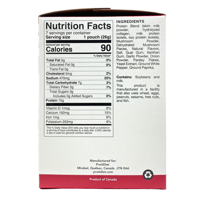 ProtiDiet - Cream Of Mushroom Soup Mix - 7/Box