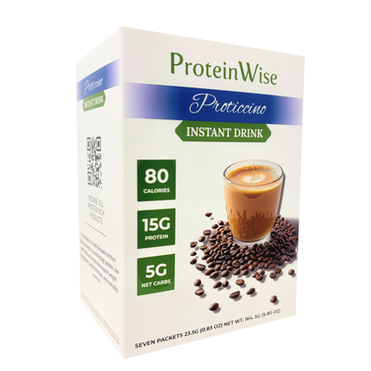 ProteinWise - Instant Proticcino Protein Drink - 7/Box
