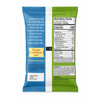 ProteinWise - Ranch Protein Crisps - 1 Bag