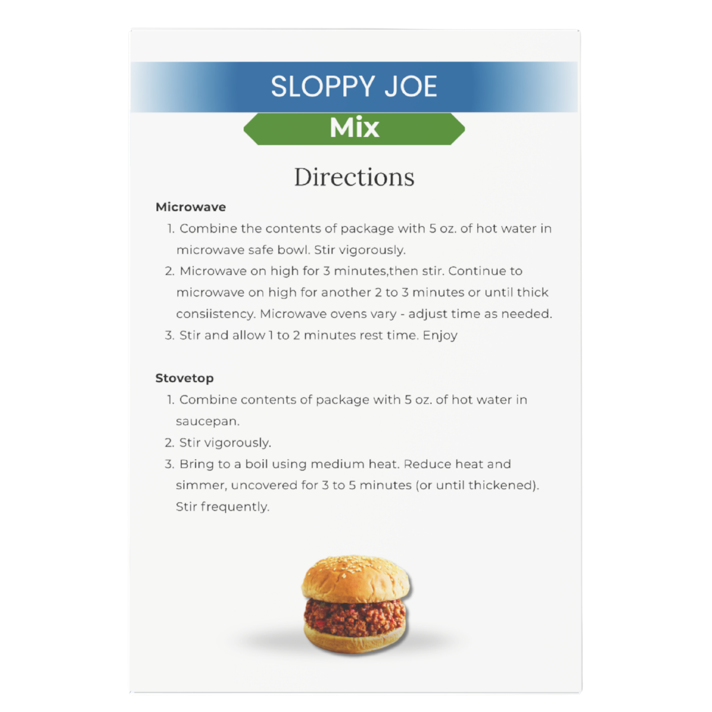 ProteinWise - Sloppy Joe Mix - 7/Box