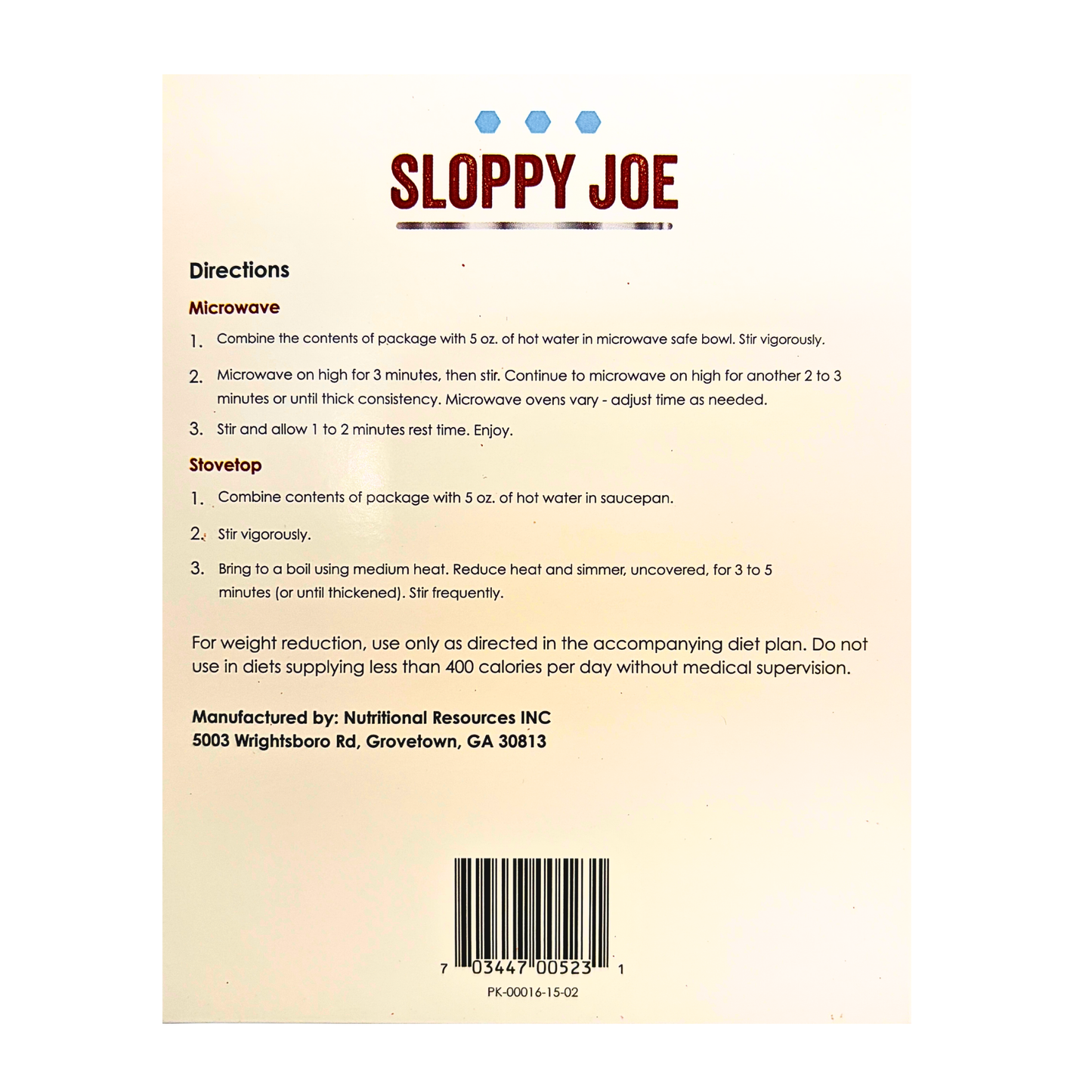 ProteinWise - Sloppy Joe Mix - 7/Box
