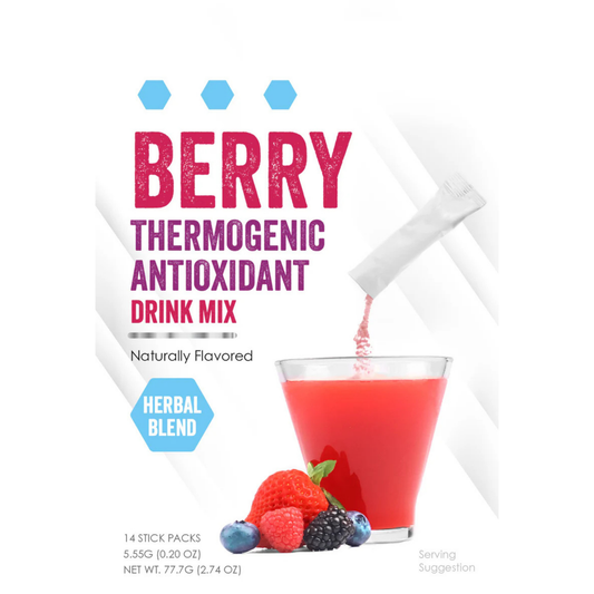 ProteinWise - Meta Booster Thermogenic Antioxidant Drink Mix - Berry- 14 Stick Packs