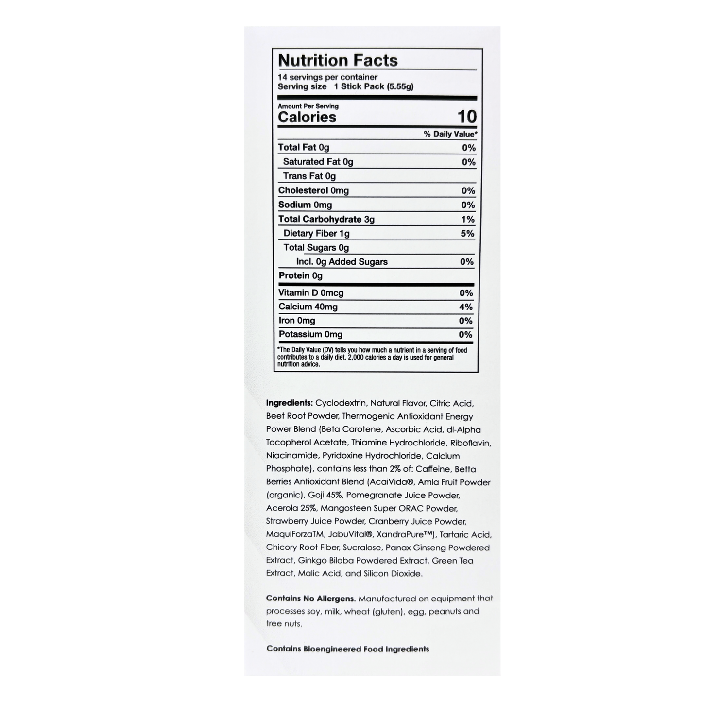 ProteinWise - Meta Booster Thermogenic Antioxidant Drink Mix - Berry- 14 Stick Packs