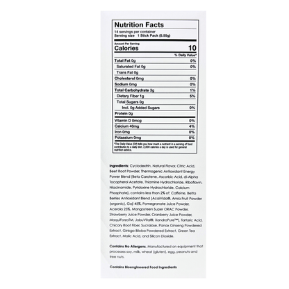 ProteinWise - Meta Booster Thermogenic Antioxidant Drink Mix - Berry- 14 Stick Packs