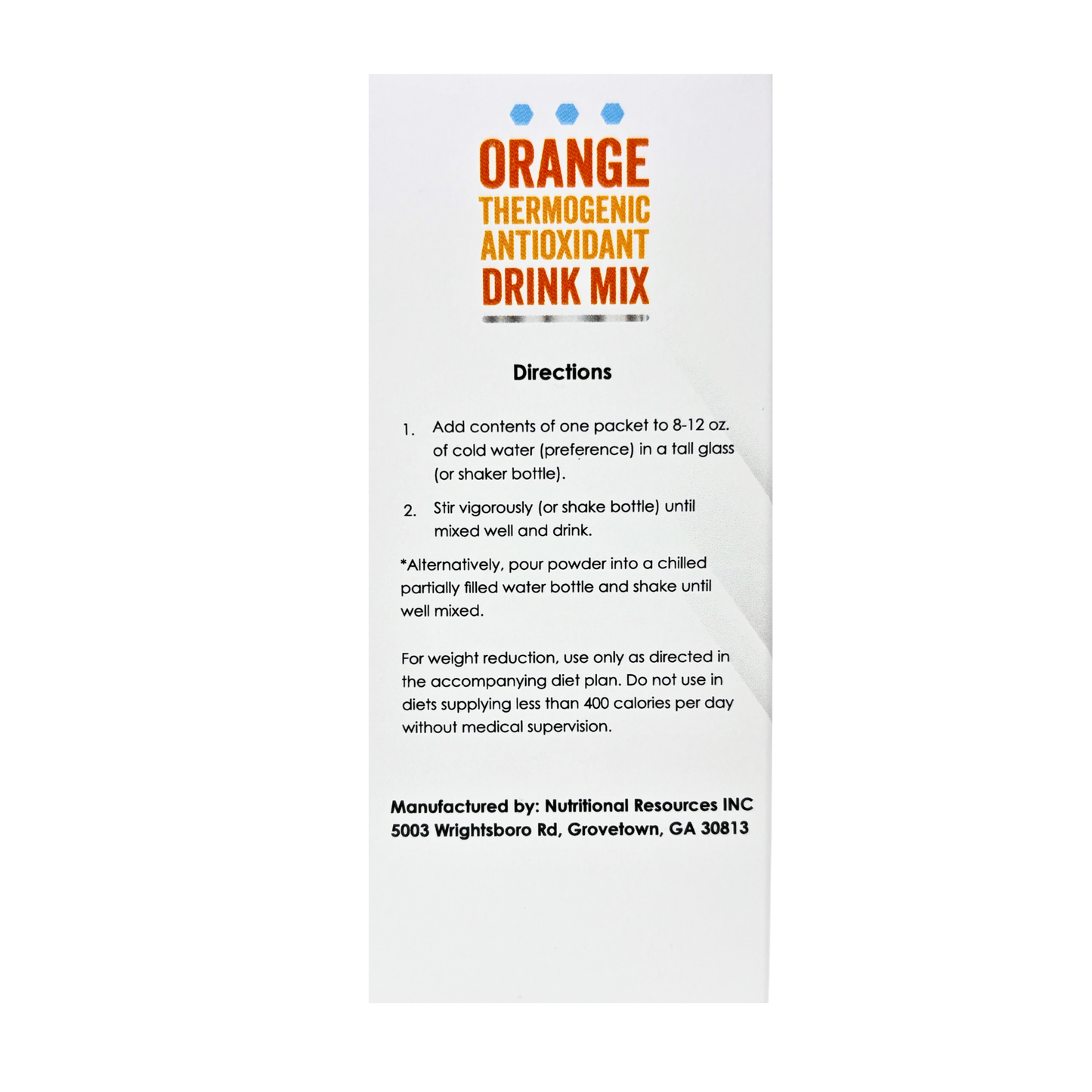 ProteinWise - Meta Booster Thermogenic Antioxidant Drink Mix - Orange- 14 Stick Packs