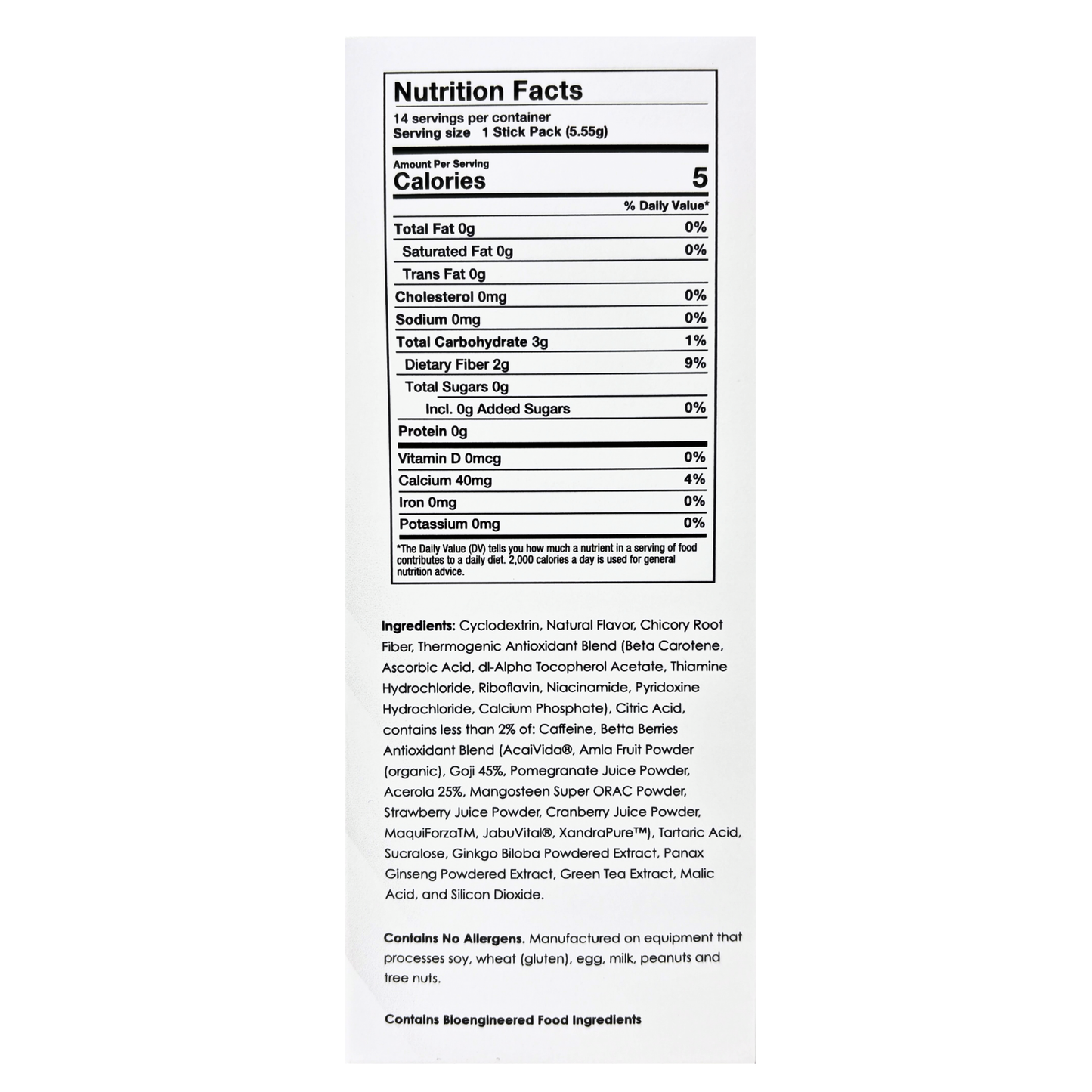 ProteinWise - Meta Booster Thermogenic Antioxidant Drink Mix - Orange- 14 Stick Packs