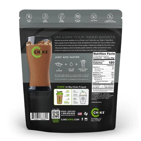Chike High Protein Iced Coffee - Triple Shot Espresso and Cream