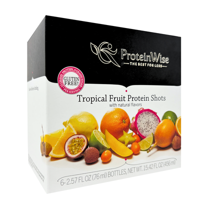 Proteinwise 15g Protein & Collagen Shots - Tropical Fruit - 6/Box