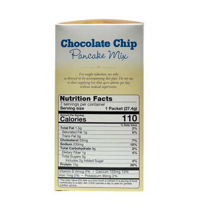 ProteinWise - Chocolate Chip Protein Pancake Mix - 7/Box