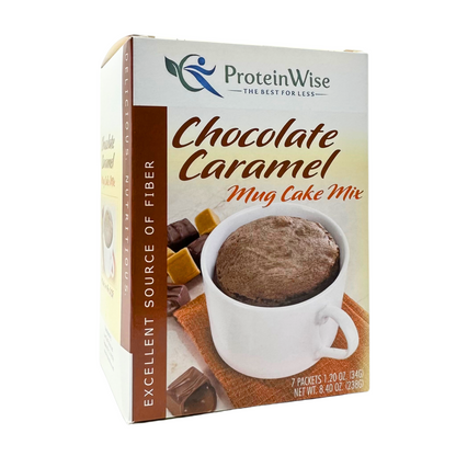 ProteinWise - High Protein Chocolate Caramel Mug Cakes - 7/Box