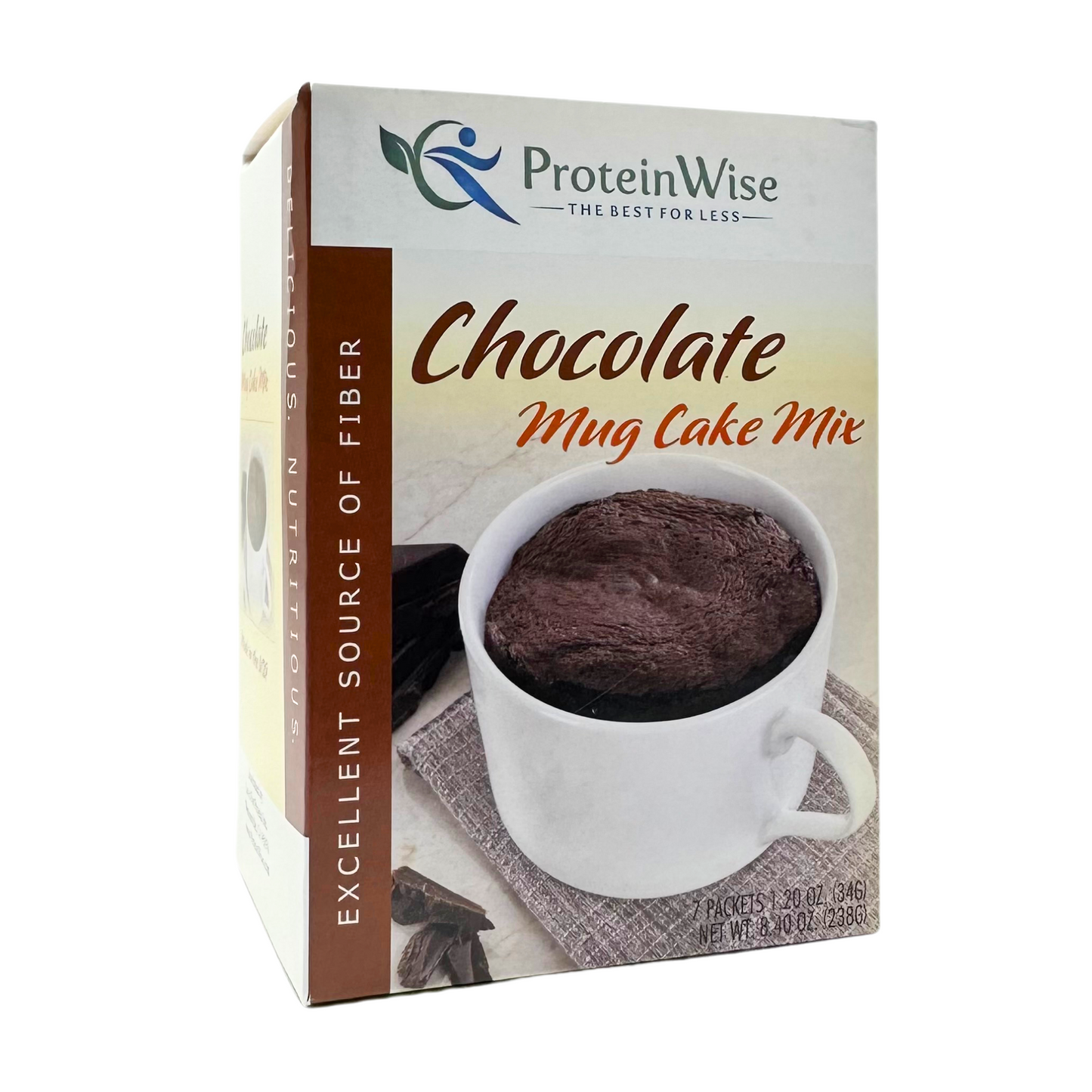 ProteinWise - High Protein Chocolate Mug Cakes - 7/Box