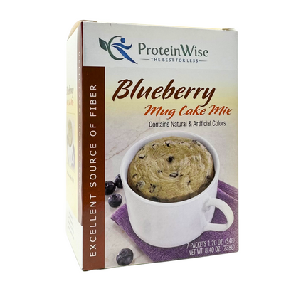 ProteinWise - High Protein Blueberry Mug Cakes - 7/Box