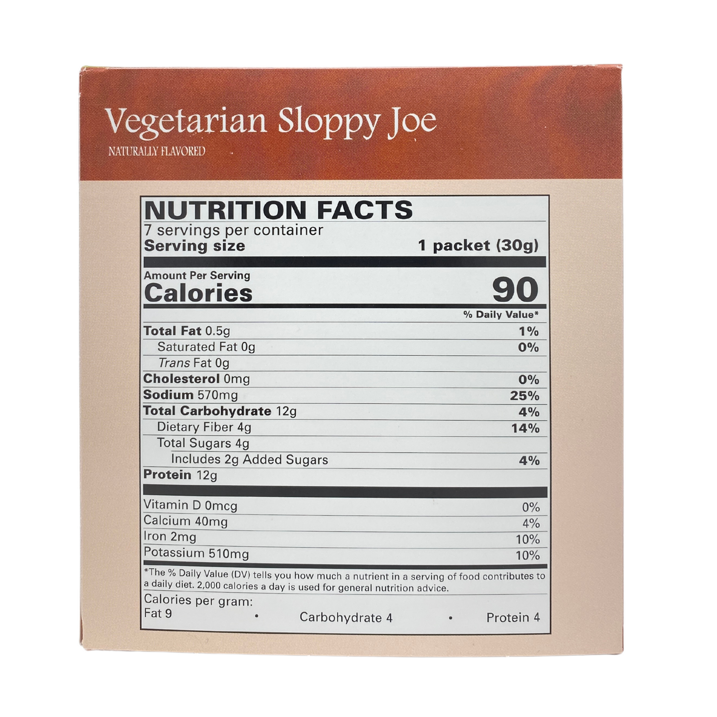 ProteinWise - Vegetarian Sloppy Joe - 7/Box