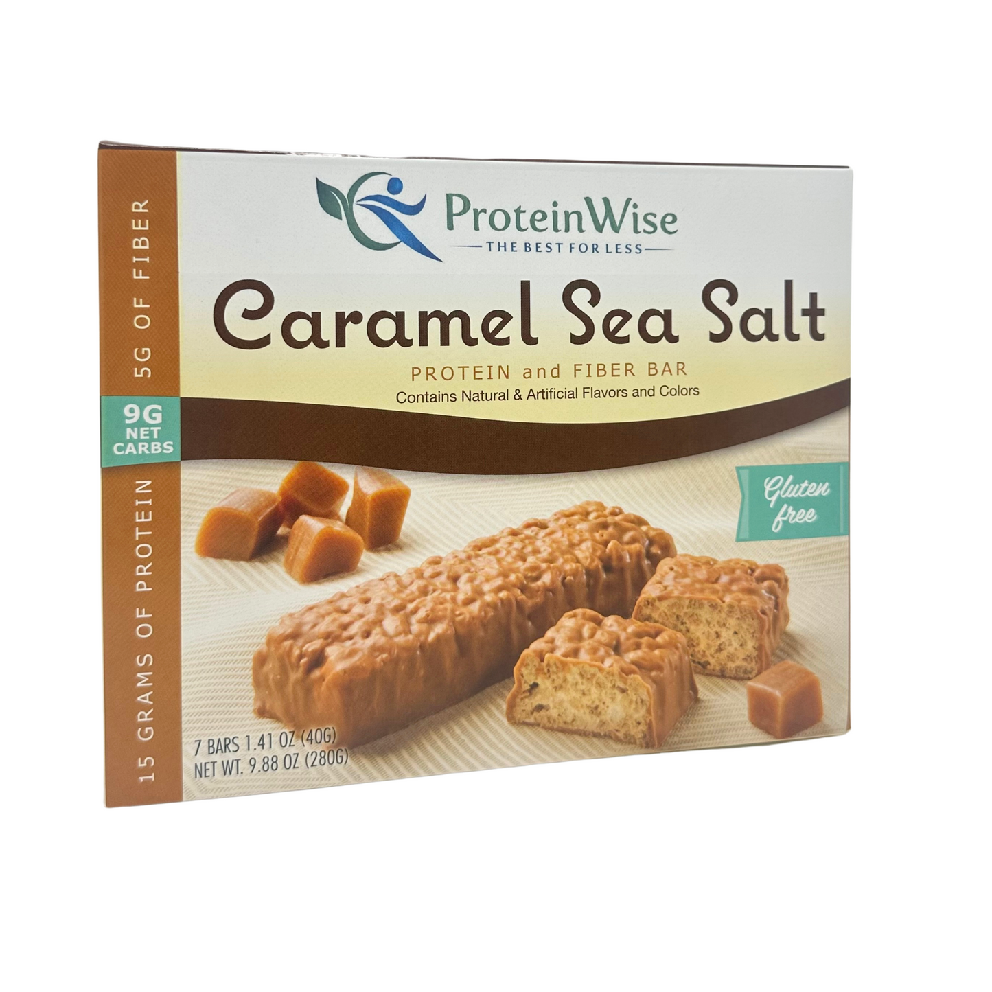 ProteinWise - Divine Caramel Sea Salt Protein Bars - 7/Box