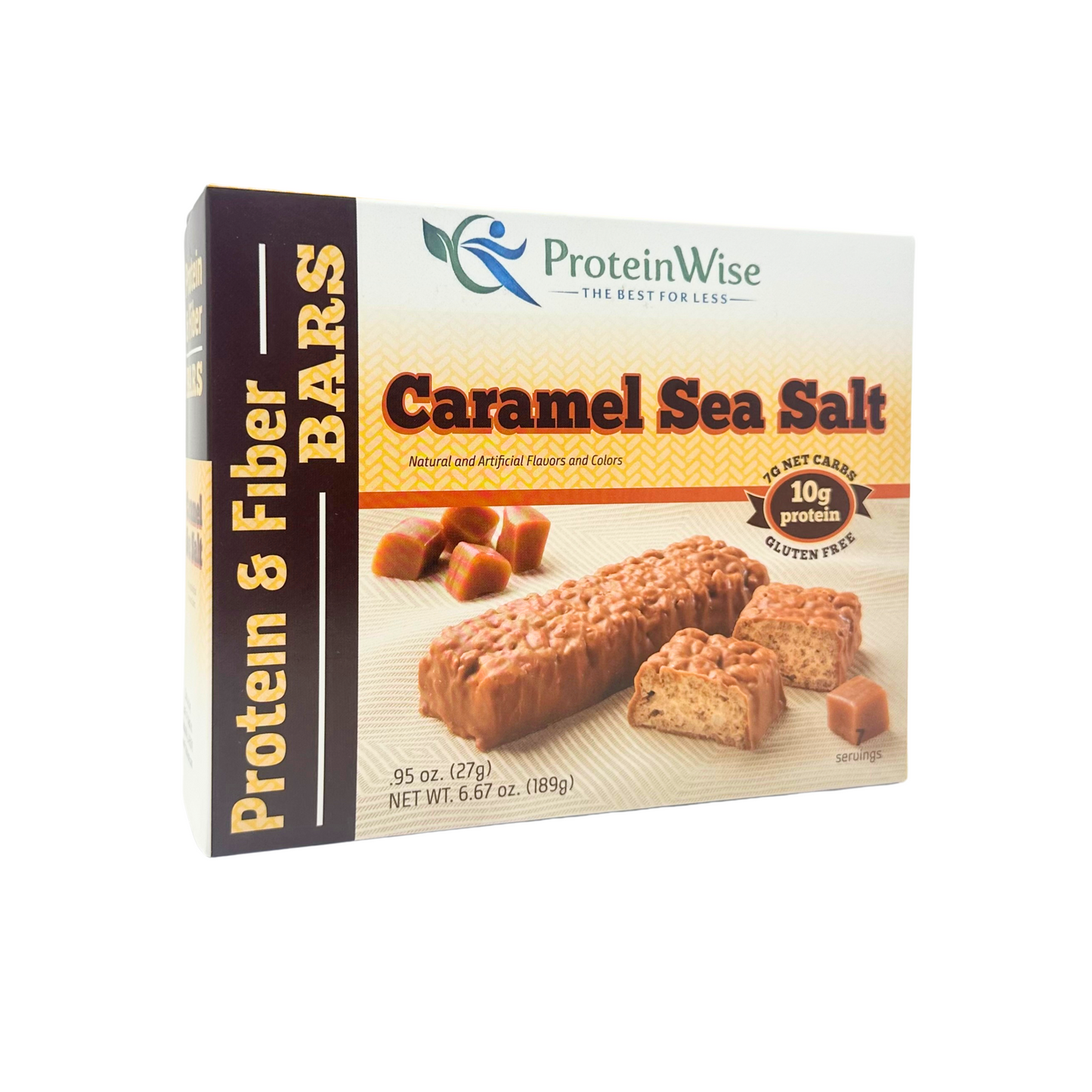 ProteinWise - Caramel Sea Salt Lite Protein Bars - 7/Box