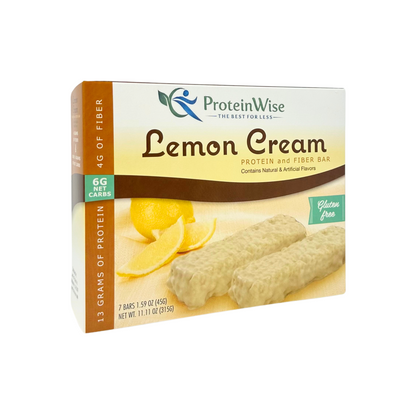 ProteinWise - Divine Lemon Cream High Protein & Fiber Bars - 7/Box