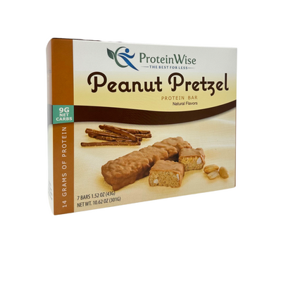 ProteinWise - Divine Peanut Pretzel Crispy Protein Bar - 7 Bars