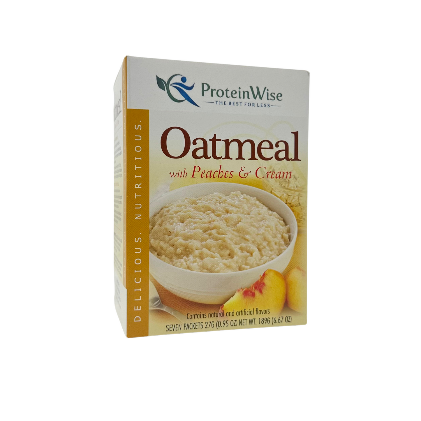 ProteinWise - Peaches & Cream Protein Oatmeal - 7/Box