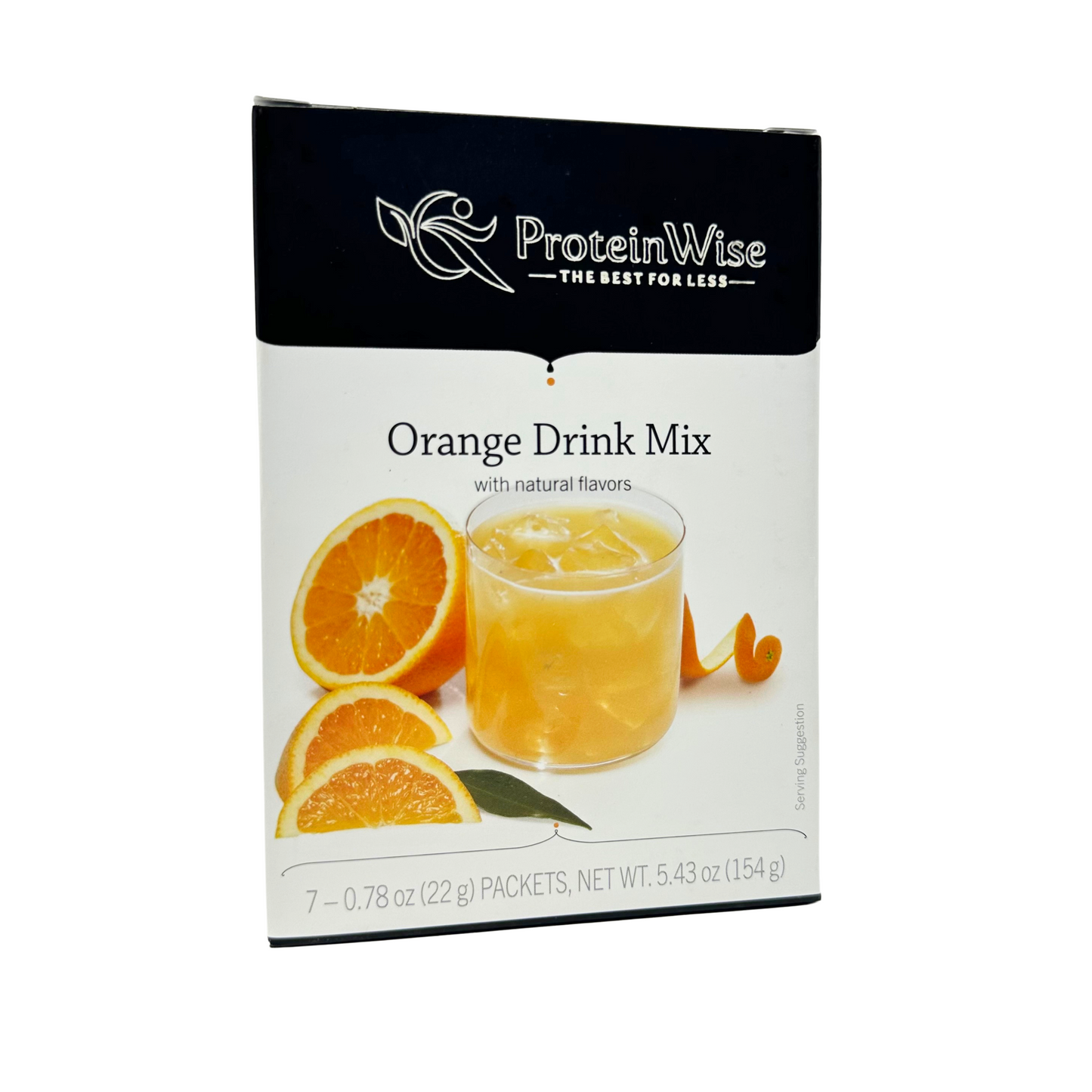 ProteinWise - Orange Fruit Drink Mix  - 7/Box