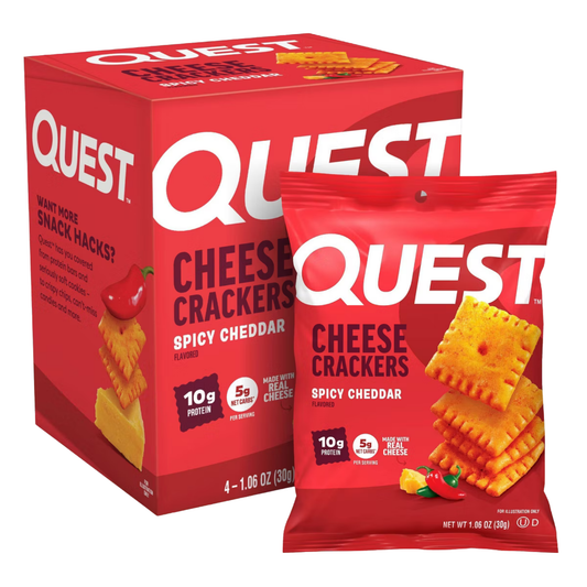 Quest - Cheese Crackers - Spicy Cheddar - 4/Box