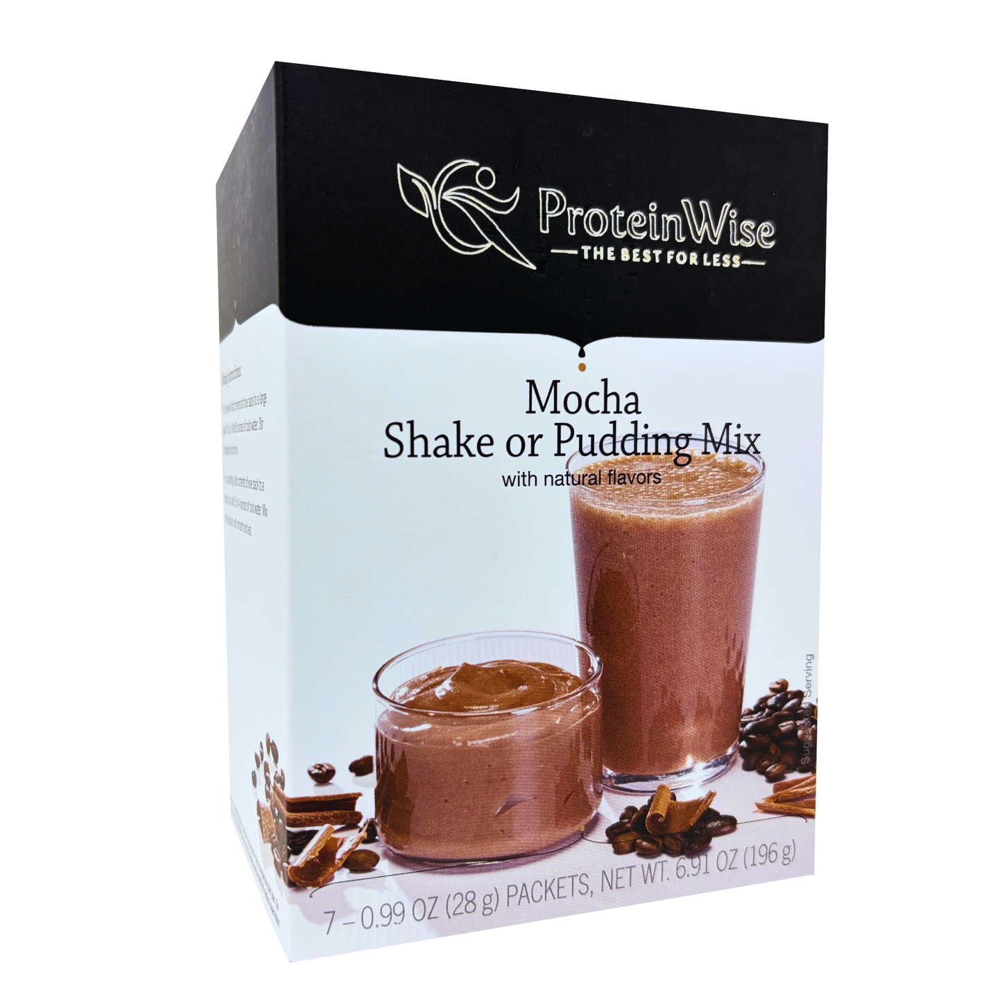 ProteinWise - Mocha Meal Replacement Shake or Pudding Mix - 7/Box