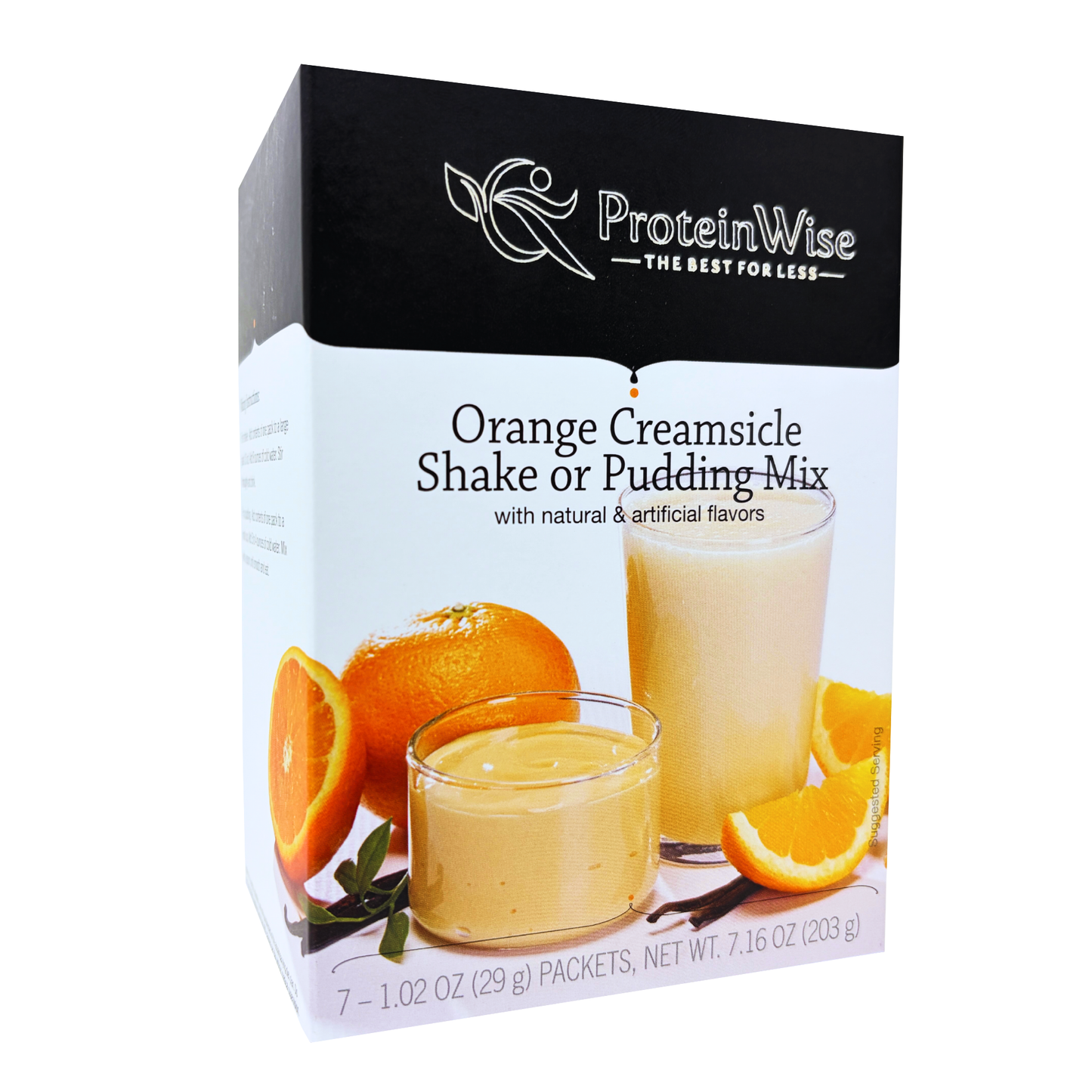 ProteinWise - Orange Creamsicle Meal Replacement Shake or Pudding Mix - 7/Box