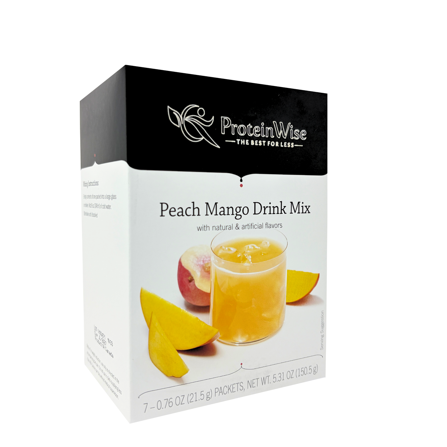 ProteinWise - Peach Mango Drink Mix - 7/Box