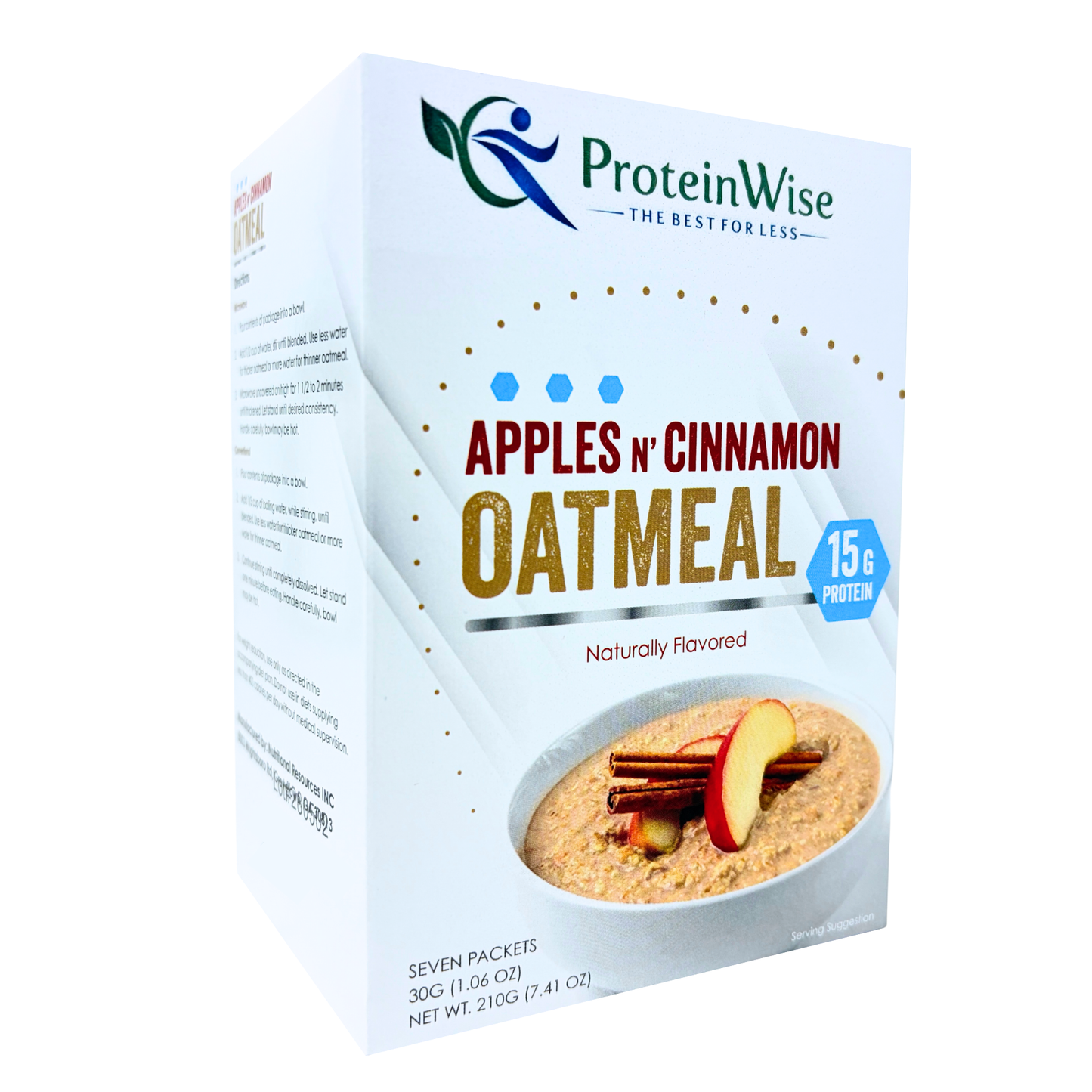 ProteinWise - Apple Cinnamon Protein Oatmeal - 7/Box