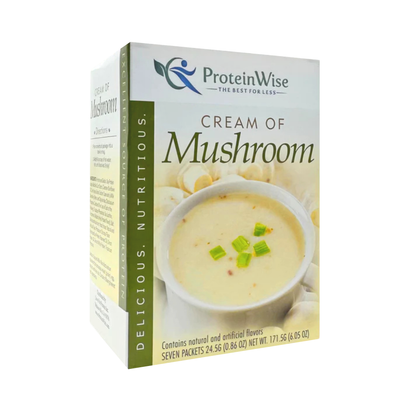 ProteinWise - Cream of Mushroom Protein Soup - 7/Box