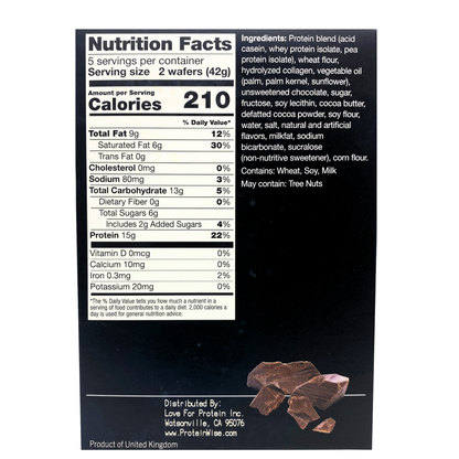 ProteinWise - Chocolate Protein Wafers - 5/Box