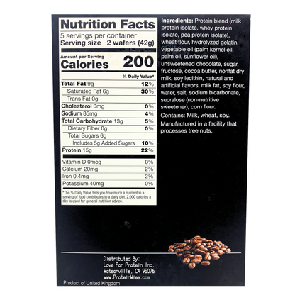 ProteinWise - Mocha Protein Wafers - 5 Bars
