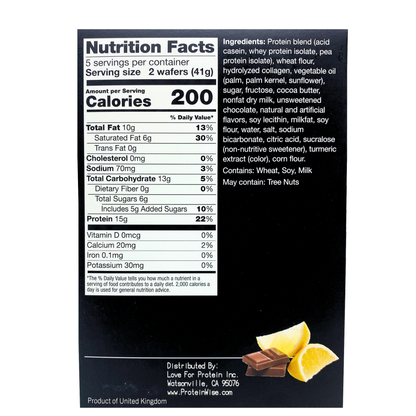 ProteinWise - Lemon Protein Wafers - 5/Box