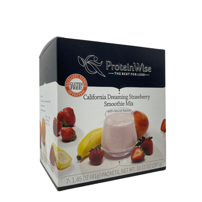 ProteinWise - VLC California Dreaming Strawberry Meal Replacement Smoothie Mix - 7/Box