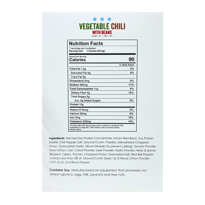 ProteinWise - Vegetable Chili with Beans - 7/Box