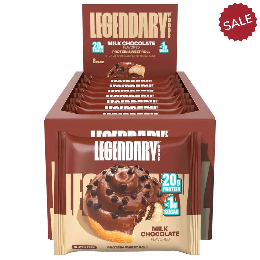 Legendary Foods - Sweet Roll - Milk Chocolate - 8 Pack