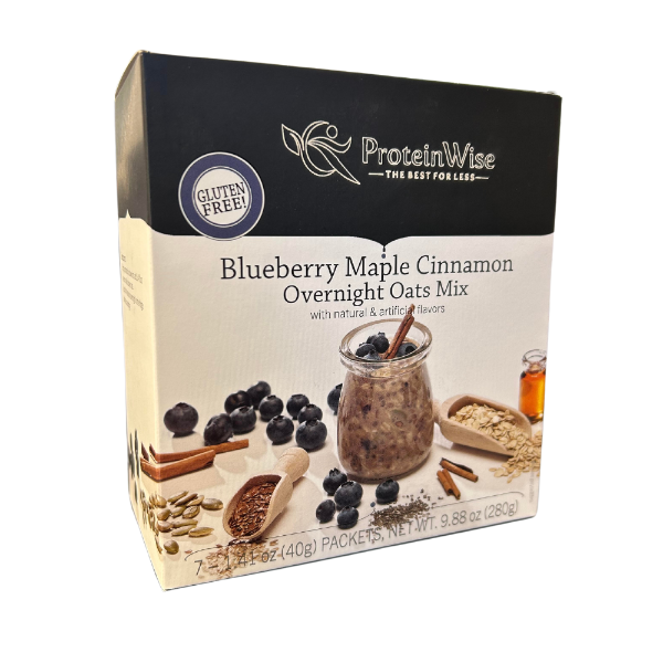 ProteinWise - Overnight Oats - Blueberry Maple Cinnamon - 7/Box