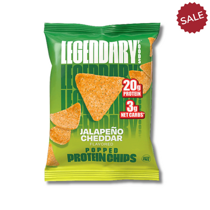 Legendary Foods - Popped Protein Chips - Jalapeño Cheddar - Single