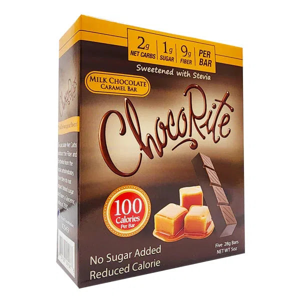 HealthSmart ChocoRite Milk Chocolate Caramel Bar - 5 Bars